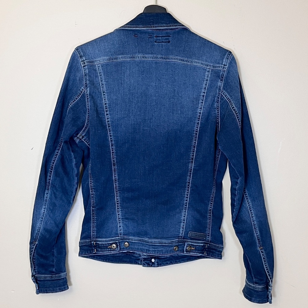 Diesel Elshar JoggJeans Stretch Denim Jean Jacket - Men's Size M - Blue - Picture 5 of 12
